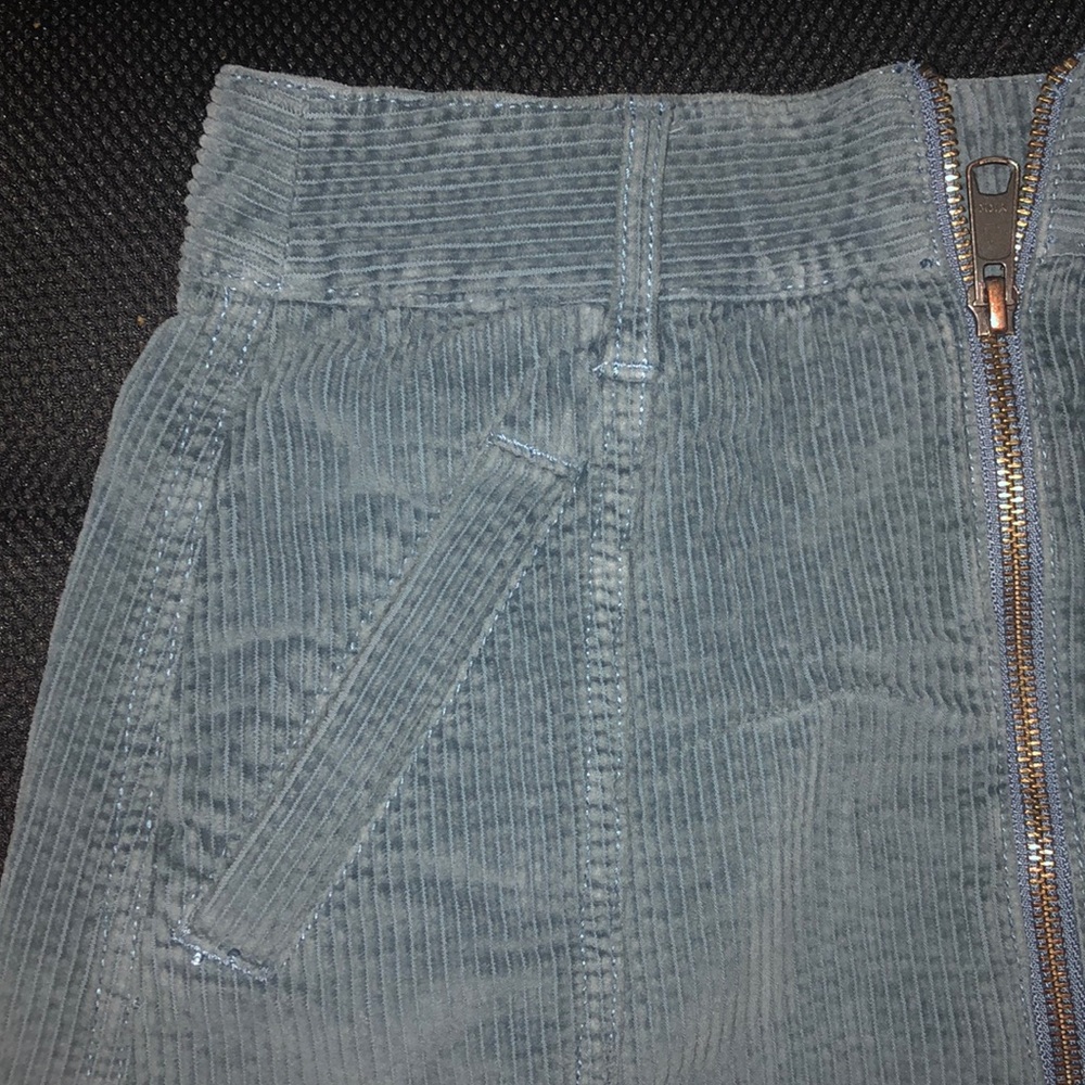 Corduroy blue skirt / American Eagle - Picture 2 of 4